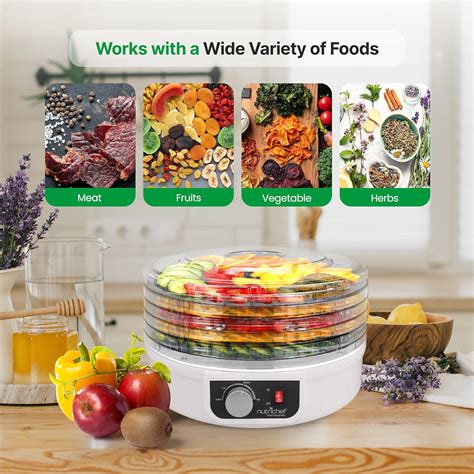 NutriChef Food Dehydrator Machine, Dehydrates Beef .